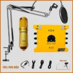 Bộ livestream XOX K10 Micro thu âm BM900 Woaichang (Sao chép)